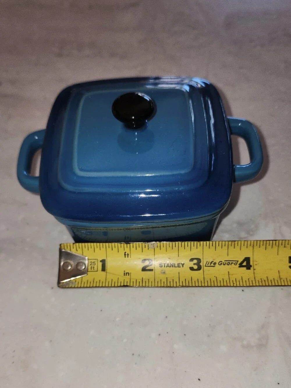 Blue Ceramic Serving Casserole with Lid - Stylish Kitchen Bakeware, 3 Piece